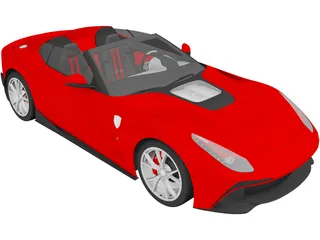 Ferrari F12 TRS (2014) 3D Model preview