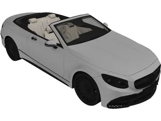 Mercedes-Maybach S600 Convertible 3D Model preview