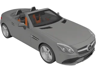 Mercedes-Benz SLC (2017) 3D Model preview