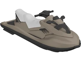 Kawasaki Ultra Jet Ski 3D Model preview