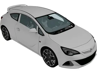 Vauxhall Astra VXR (2012) 3D Model preview