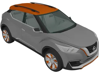 Nissan Kicks Concept (2014) 3D Model preview