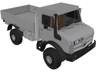Mercedes-Benz Unimog 3D Model preview