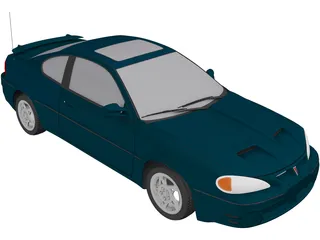 Pontiac Grand Am GT (1999) 3D Model preview