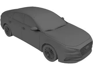 Hyundai Azera (2018) 3D Model preview