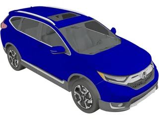 Honda CR-V Touring (2020) 3D Model preview