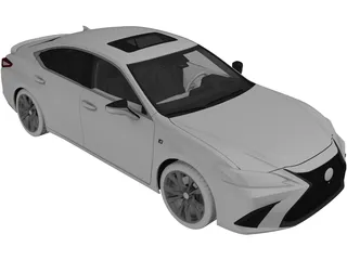 Lexus ES350 (2019) 3D Model preview