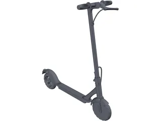 Electric Scooter 3D Model preview