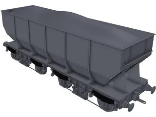 Gresley Coal Wagon 3D Model preview