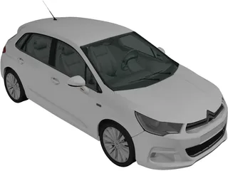 Citroen C4 (2011) 3D Model preview