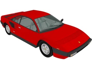Ferrari Mondial (1980) 3D Model preview