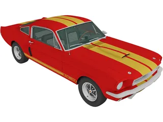 Ford Mustang GT350H Shelby [+Interior] (1966) 3D Model preview