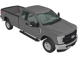 Ford F-250 XLT (2015) 3D Model preview