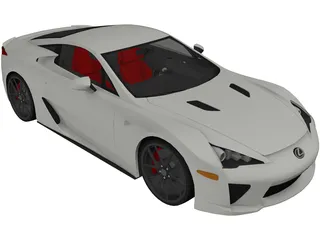 Lexus LFA (2012) 3D Model preview