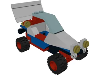 Lego Beach Buggy 3D Model preview
