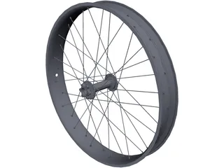Fatbike Rim Rear 3D Model preview