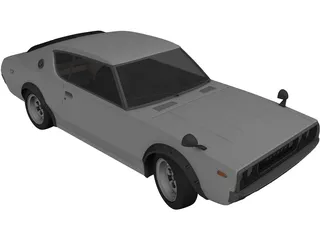 Datsun 240K-GT (1972) 3D Model preview