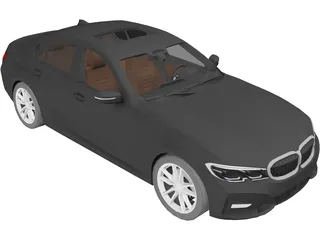 BMW 330i Sedan (2020) 3D Model preview