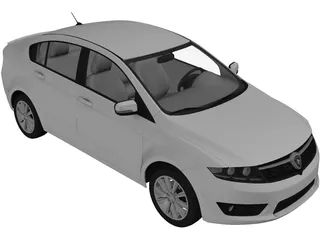 Proton Preve (2012) 3D Model preview