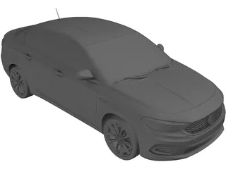 Fiat Tipo (2016) 3D Model preview
