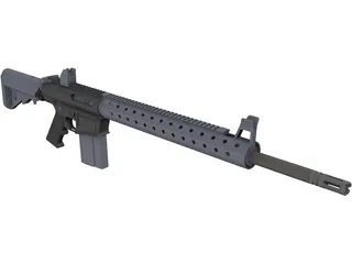 AR-10 3D Model preview