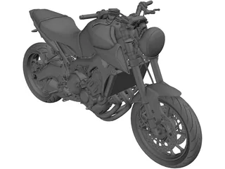 Motorbike 3D Model preview