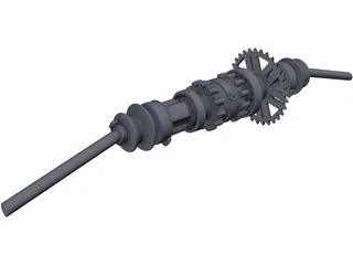 Limited Slip Differential with CV Joints 3D Model preview