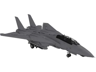 Grumman F-14D Super Tomcat 3D Model preview