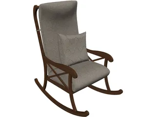 Rocking Chair 3D Model preview