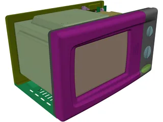 Microwave Oven 3D Model preview