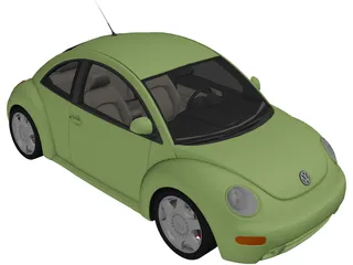 Volkswagen Beetle (2000) 3D Model preview