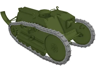 Ford M1918 3D Model preview