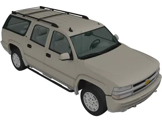 Chevrolet Suburban LT (2005) 3D Model preview