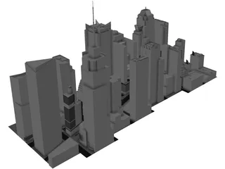 Times Square 2017 3D Model preview