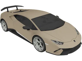 Lamborghini Huracan 3D Model preview