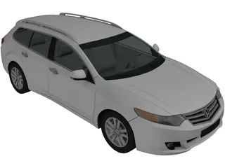 Honda Accord Tourer (2009) 3D Model preview