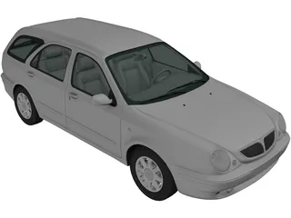 Lancia Lybra Wagon (1999) 3D Model preview