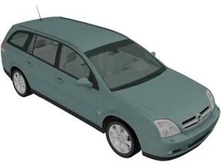 Opel Vectra Caravan (2002) 3D Model preview