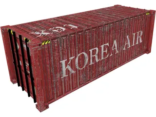 Shipping Container 3D Model preview