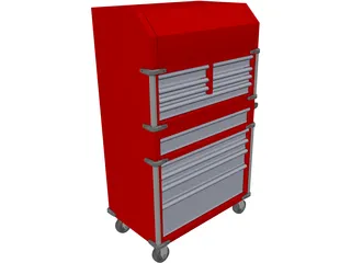 Milwaukee Toolbox 3D Model preview