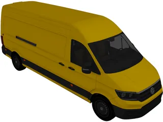 Volkswagen Crafter Cargo (2017) 3D Model preview