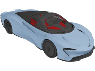 McLaren Speedtail (2018) 3D Model preview