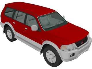 Mitsubishi Pajero Sport (1996) 3D Model preview