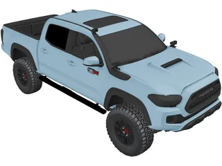 Toyota Tacoma Double Cab (2019) 3D Model preview