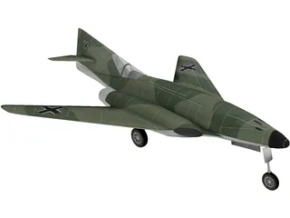 Messerschmidt Me 262 HG III 3D Model preview