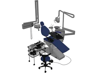 Dental Clinic Chair 3D Model preview