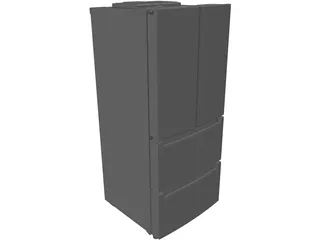 LG Refrigerator 3D Model preview