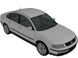 Volkswagen Passat B5 Sedan (1997) 3D Model preview