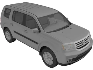 Honda Pilot (2014) 3D Model preview