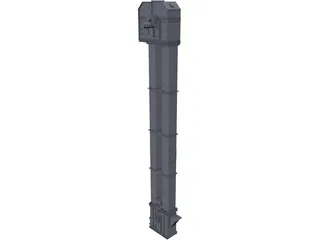 Bucket Elevator 3D Model preview